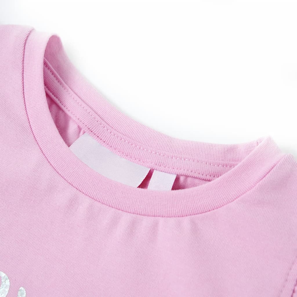 Kinder-T-Shirt mit Rüschenärmeln Lila 128