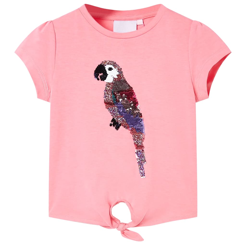 T-shirt enfant rose fluo 104