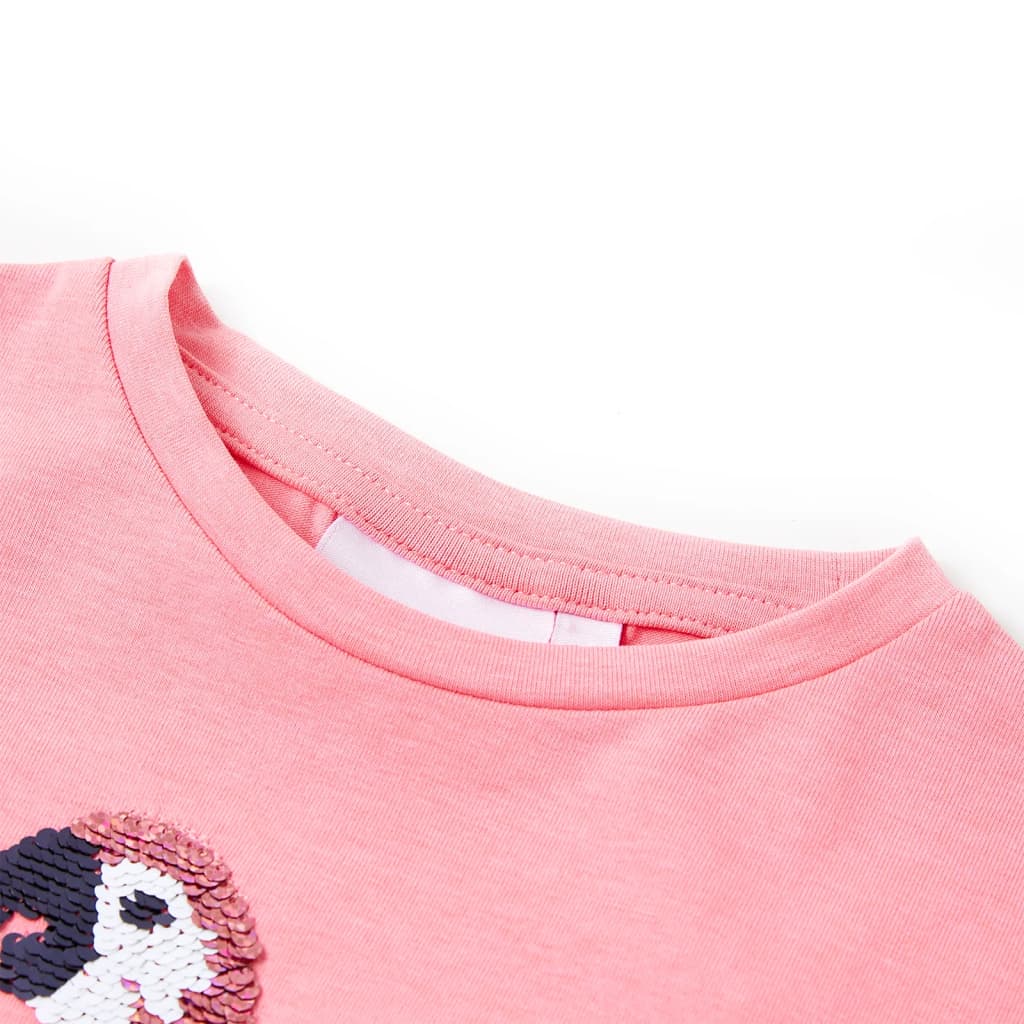 T-shirt enfant rose fluo 104