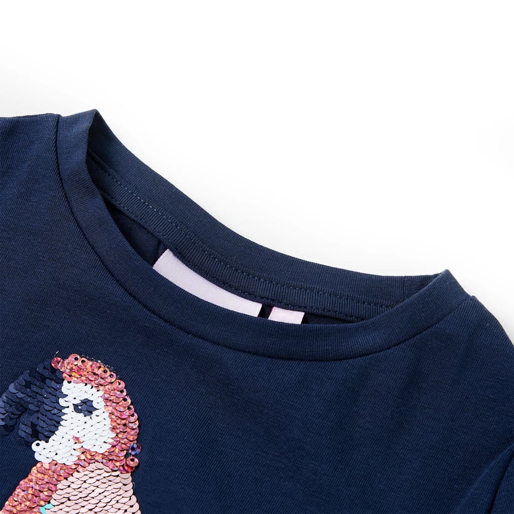Kids' T-shirt Navy Blue 128