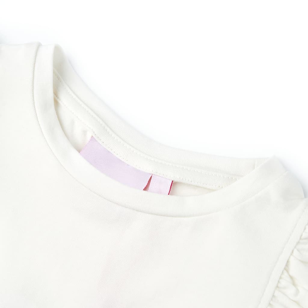 Kinder-T-Shirt Ecru 104