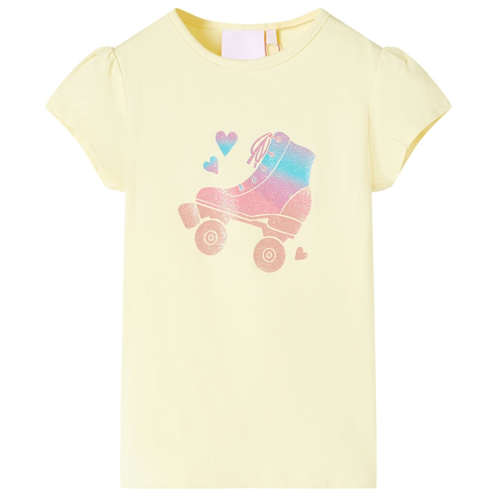 T-shirt enfant jaune tendre 92