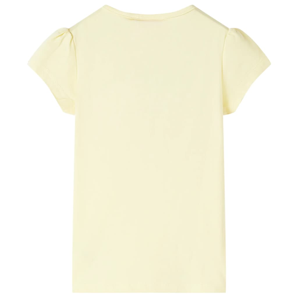 T-shirt enfant jaune tendre 92