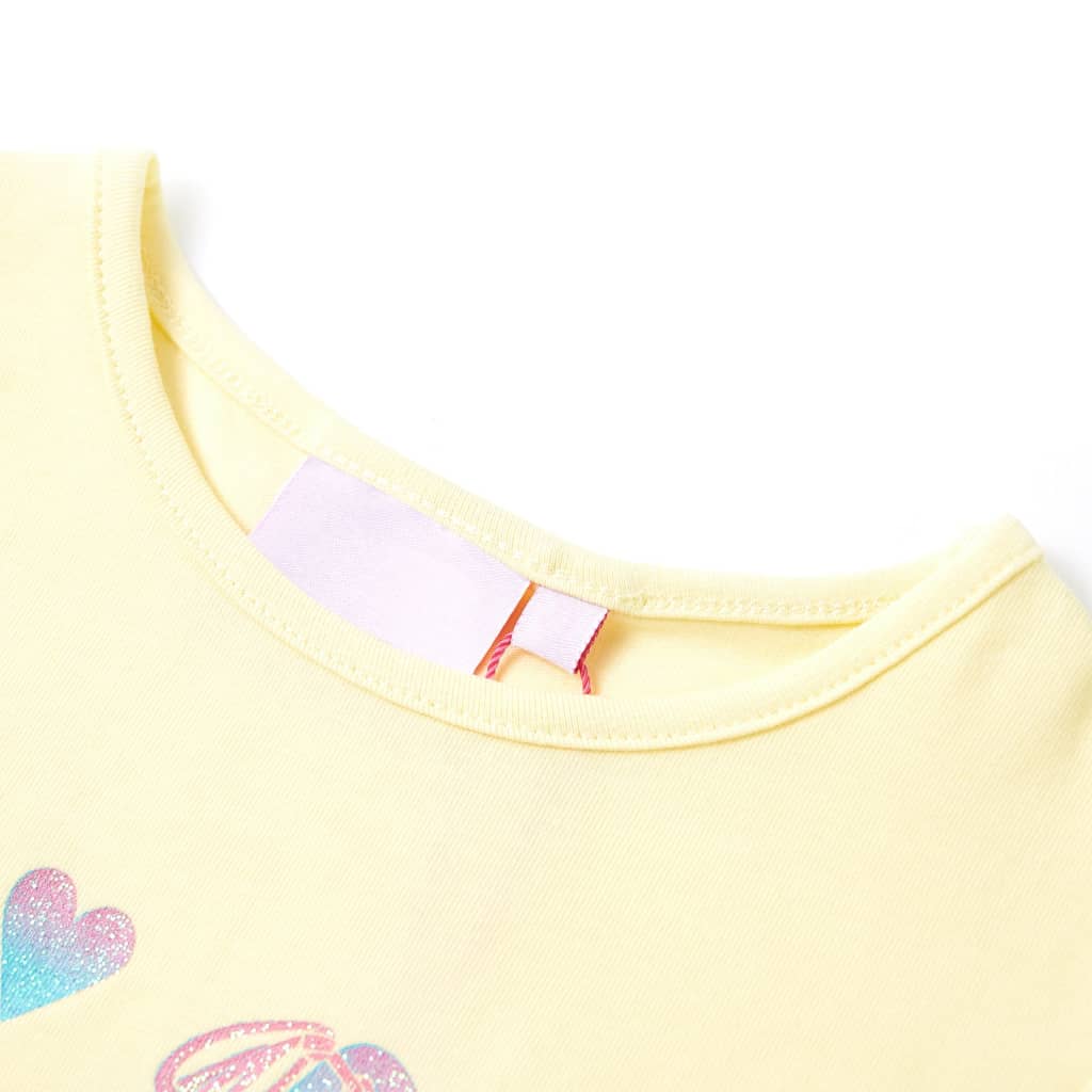 T-shirt enfant jaune tendre 92