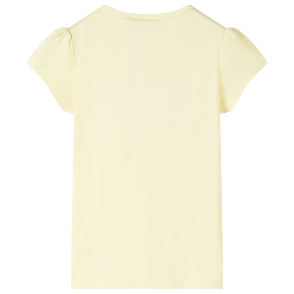 T-shirt enfant jaune pâle 128