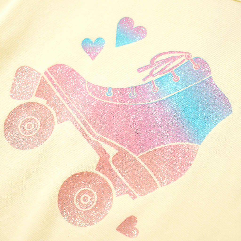 T-shirt enfant jaune pâle 128