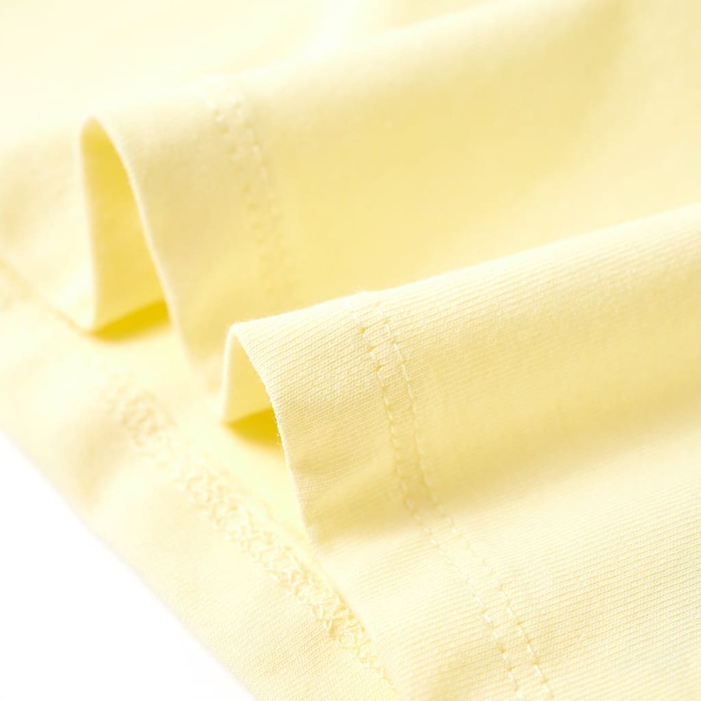 T-shirt enfant jaune pâle 128