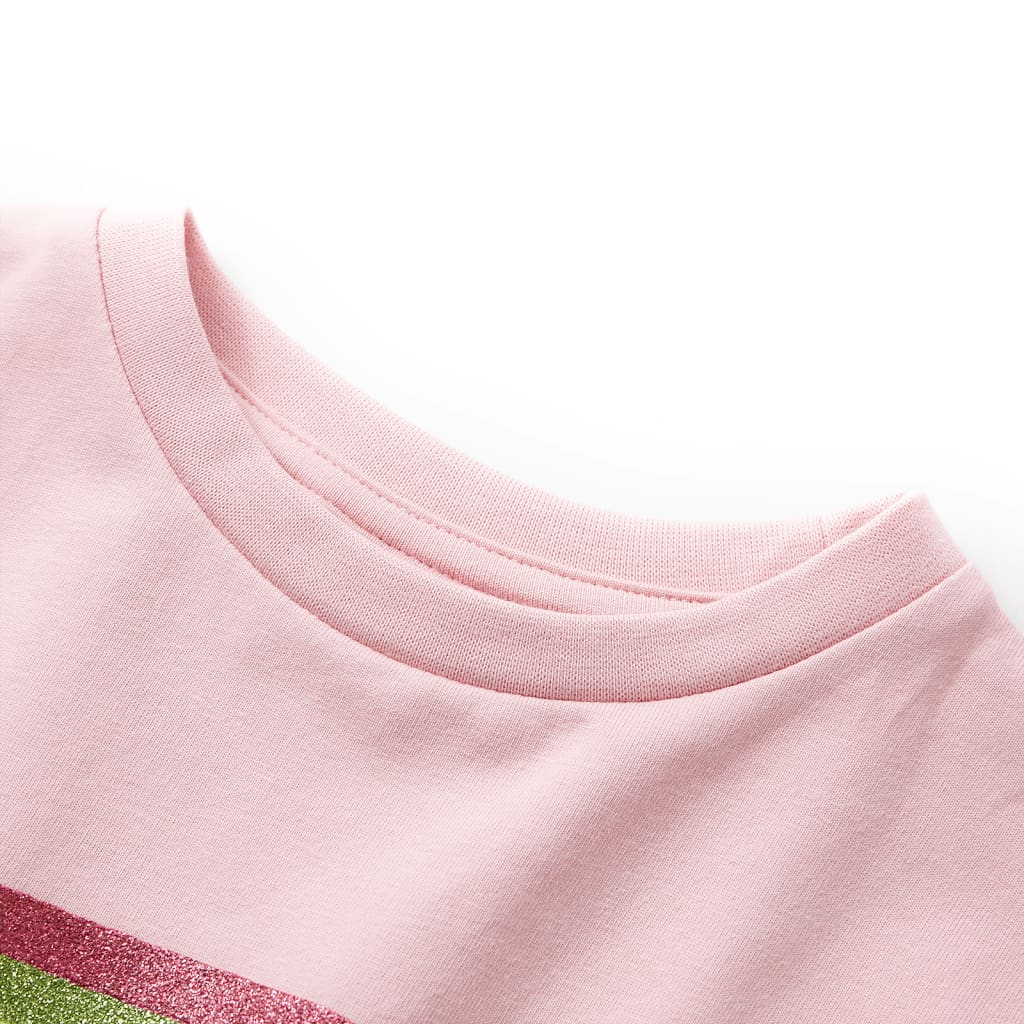 Children's Dress with Drawstring Light Pink 104