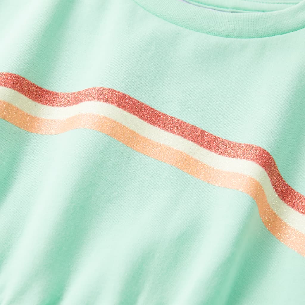 Kids' dress with drawstring light green 116