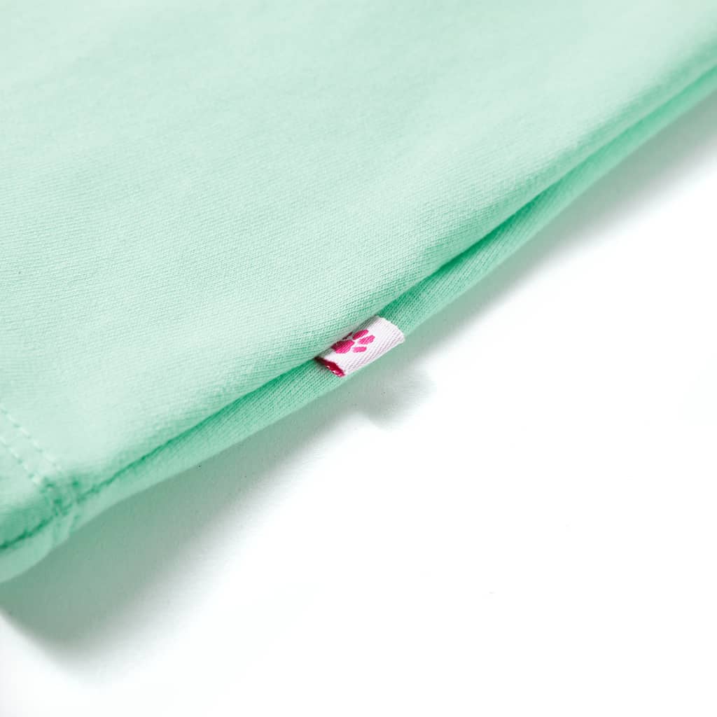 Kids' dress with drawstring light green 116