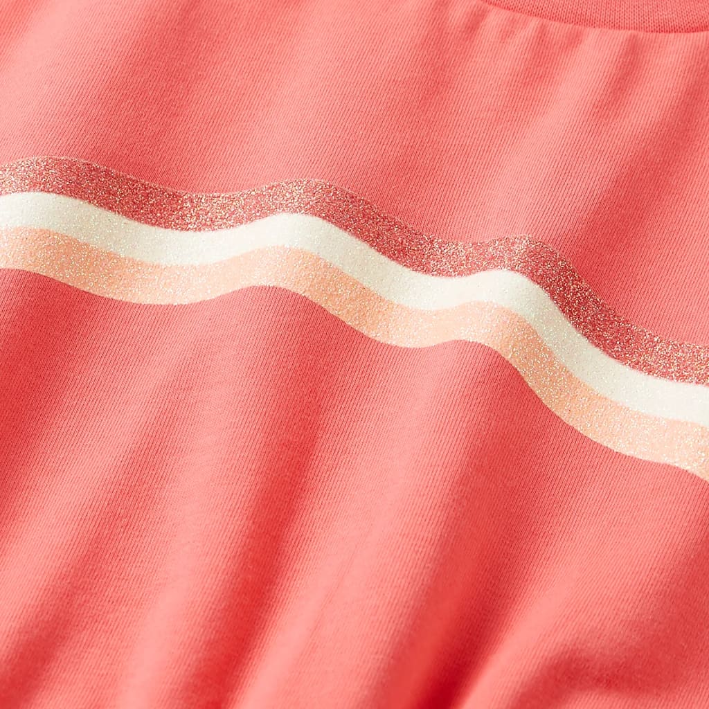 Girls' dress with drawstring Coral Pink 104