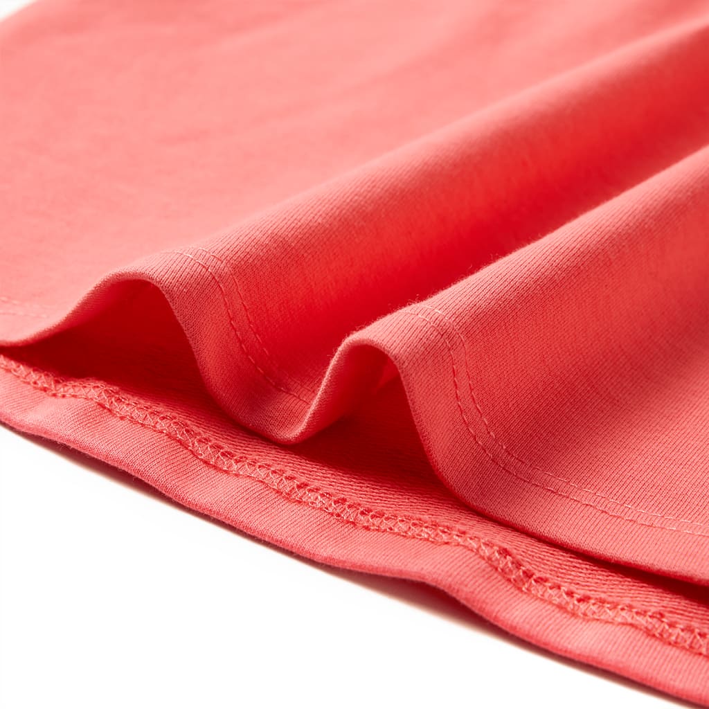Girls' dress with drawstring Coral Pink 104