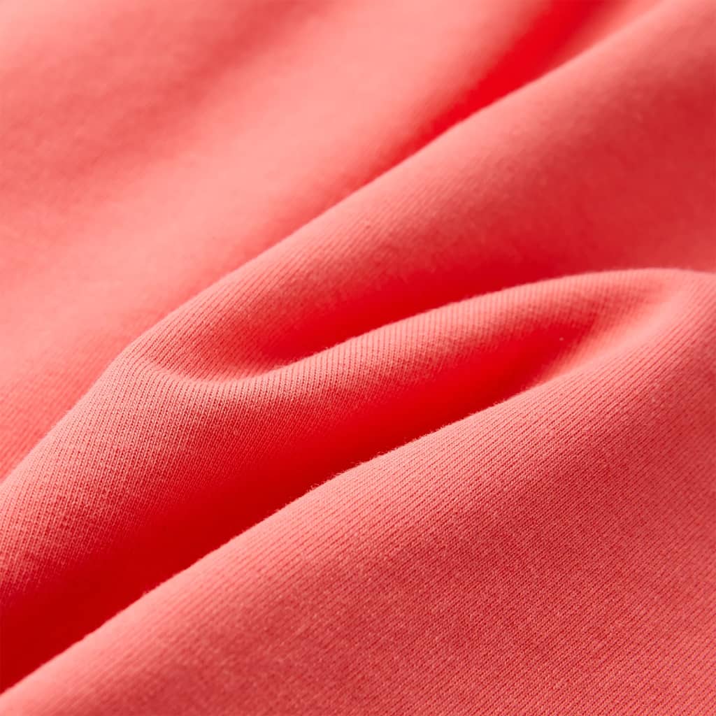 Girls' dress with drawstring Coral Pink 104
