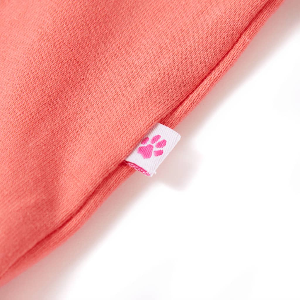 T-shirt enfant à manches papillon Rose Corail 140