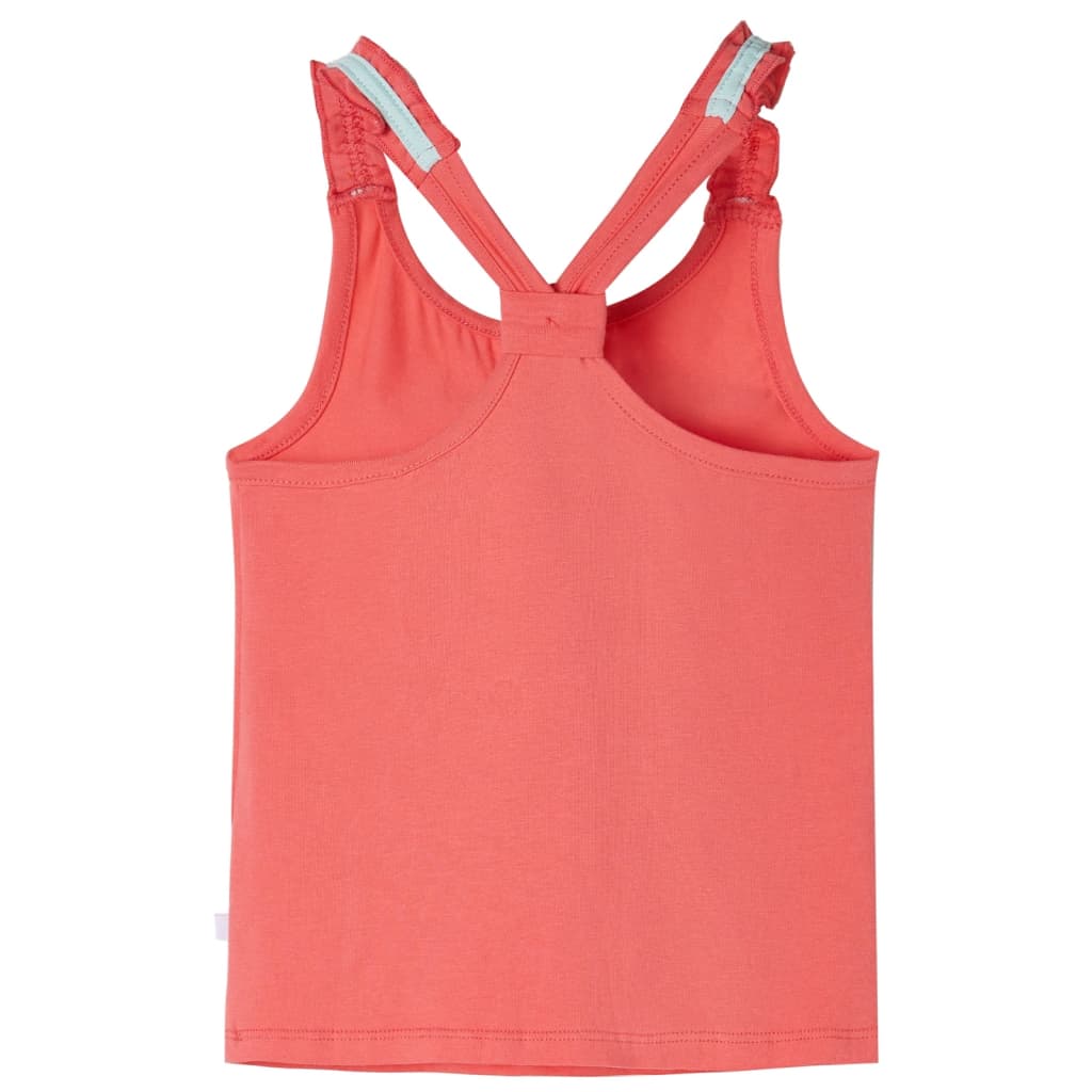 Débardeur enfant rose corail 116