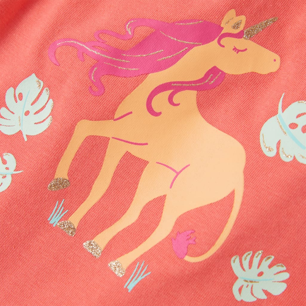 Débardeur enfant rose corail 128
