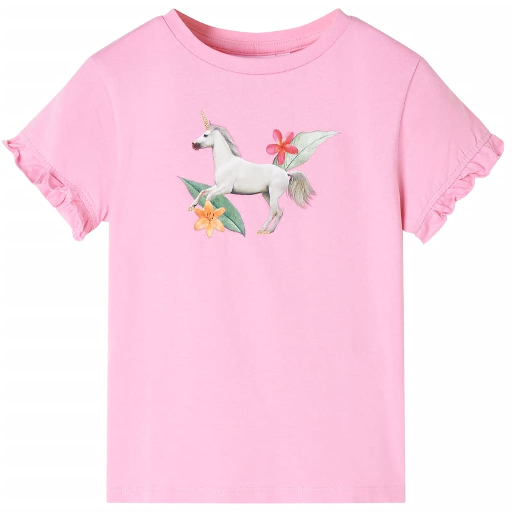 Kids' Short Sleeve T-Shirt Light Pink 104