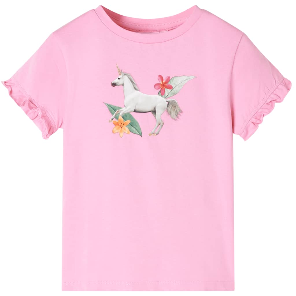 Children's Short Sleeve T-Shirt Light Pink 116