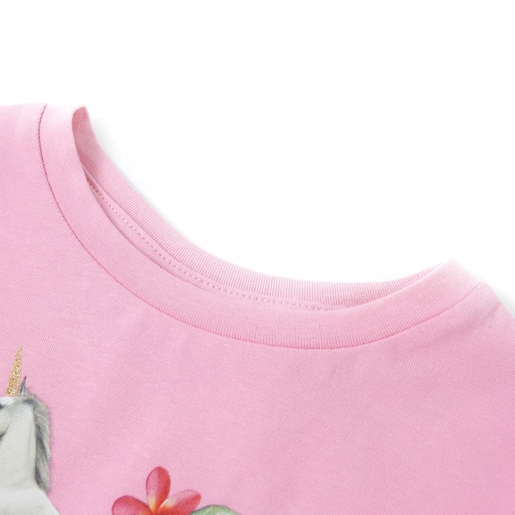 Children's Short Sleeve T-Shirt Light Pink 116