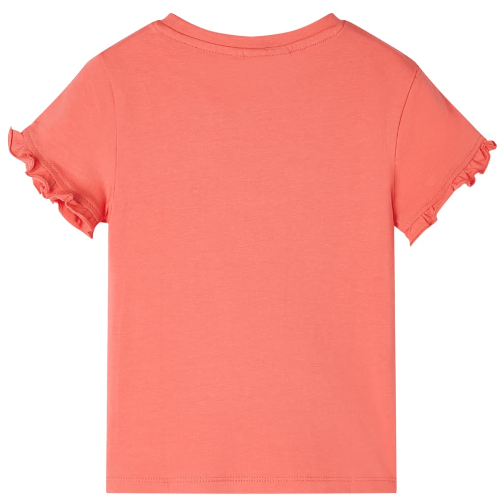 Kids' Short-Sleeve T-Shirt Coral Pink 104