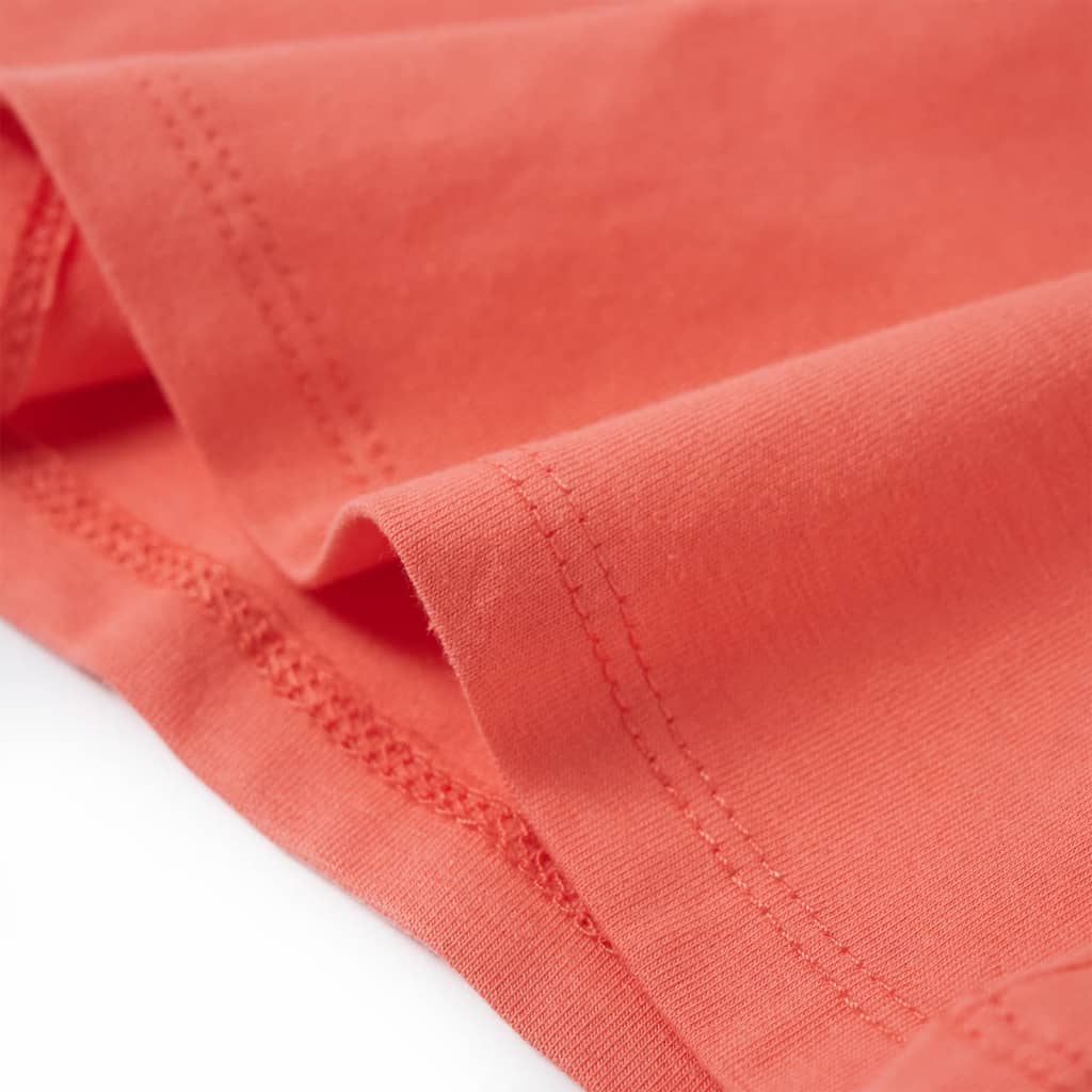 Kids' Short-Sleeve T-Shirt Coral Pink 104
