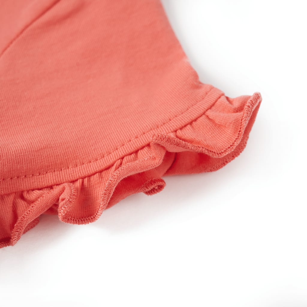 Kids' Short Sleeve Shirt Coral Pink 140