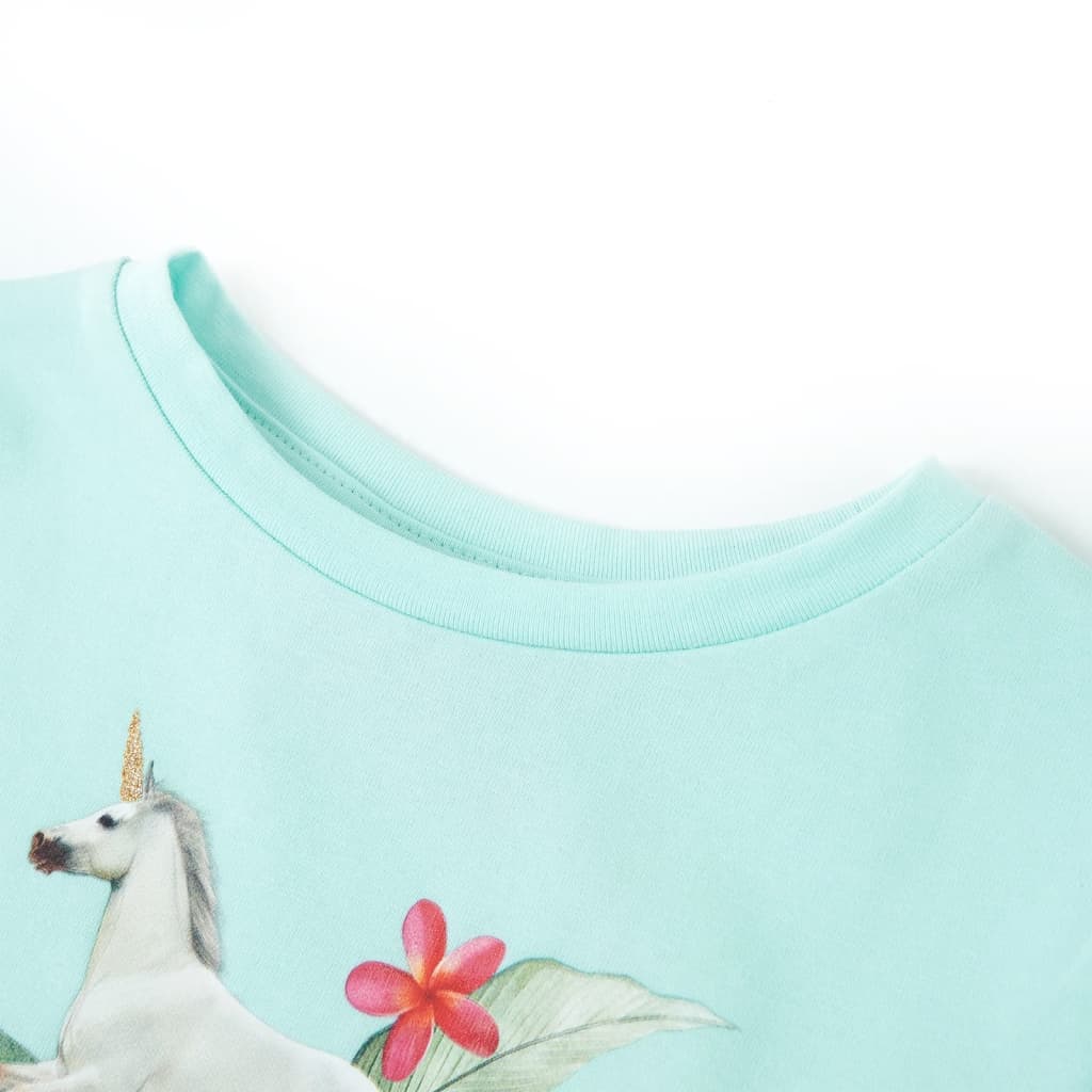 Kids' Short-Sleeved T-Shirt Light Blue 104