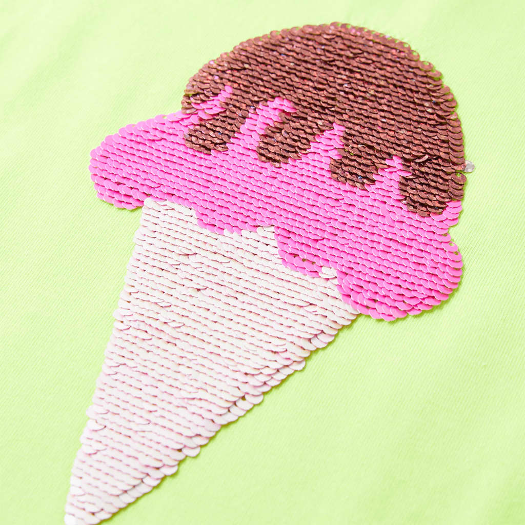 T-shirt enfant jaune fluo 116