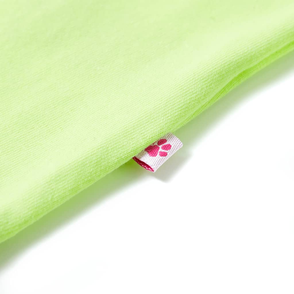 T-shirt enfant jaune fluo 116