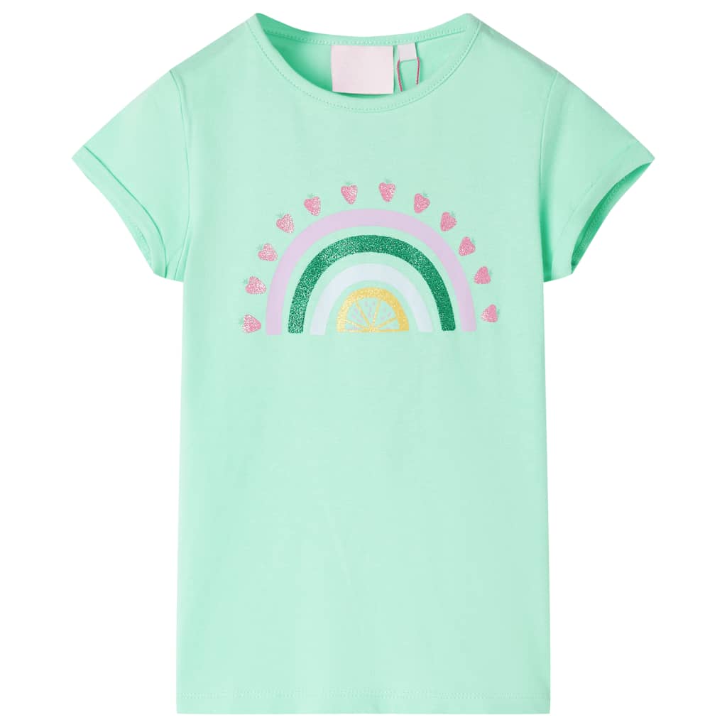 T-shirt enfant vert vif 92