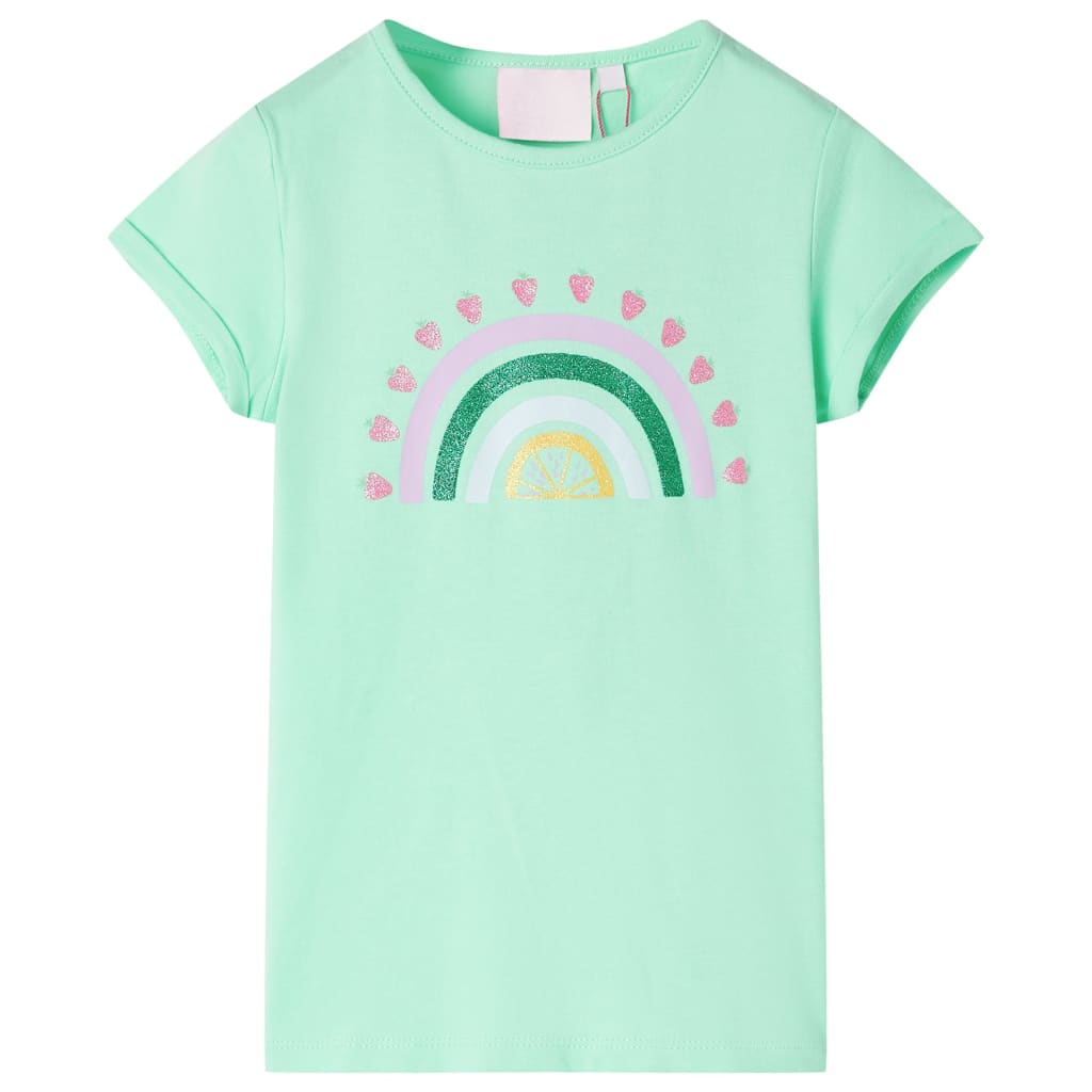 T-shirt enfant vert vif 104