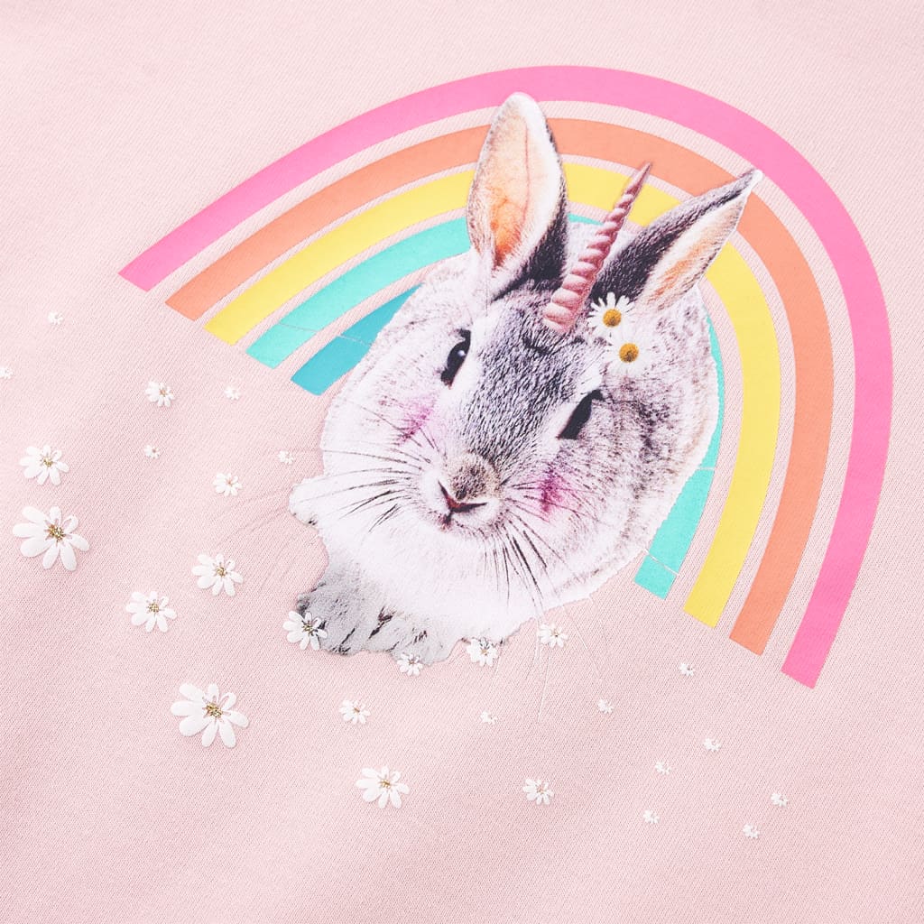 Kinder-Sweatshirt Hellrosa 116