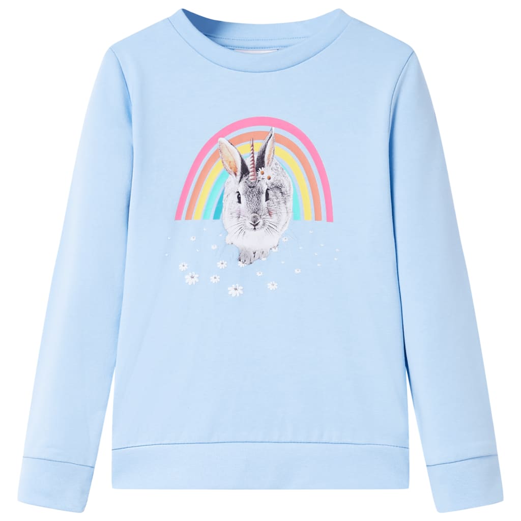 Sweatshirt enfant bleu clair 104