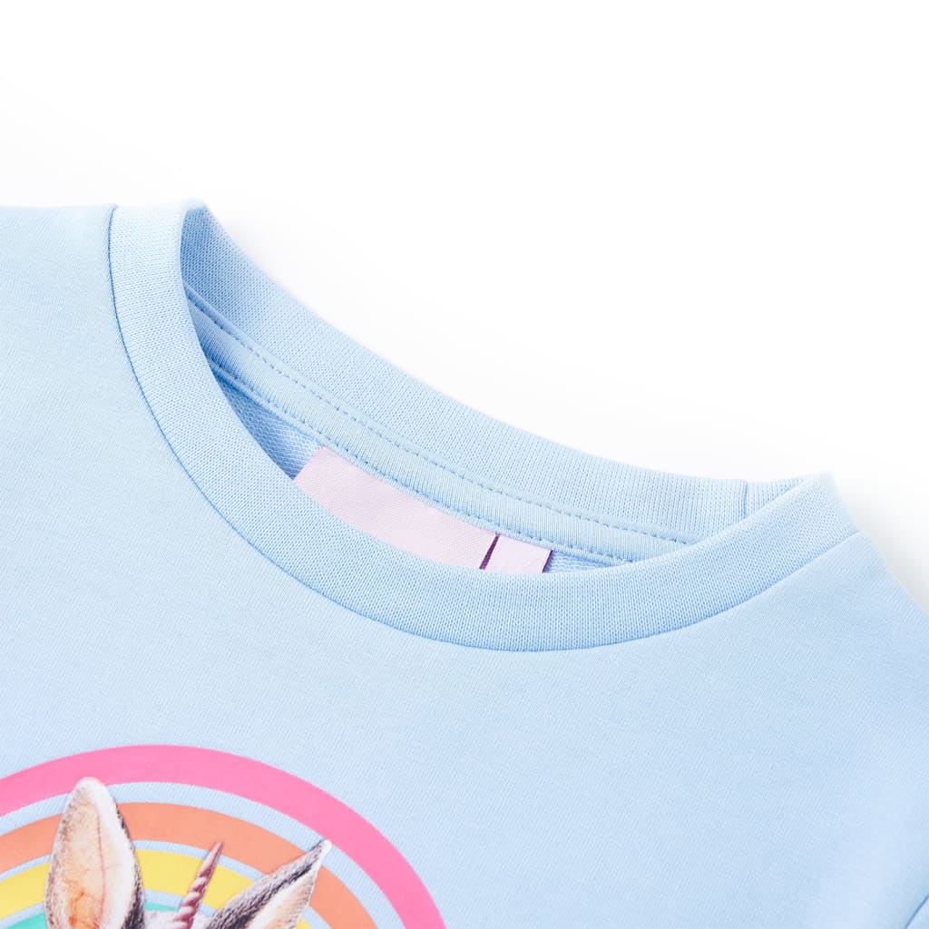 Sweatshirt enfant bleu clair 104