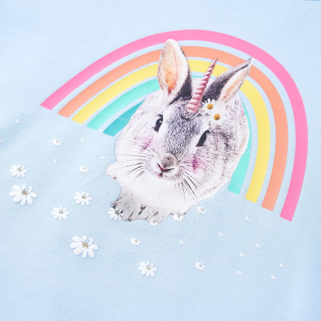 Sweatshirt enfant bleu clair 104