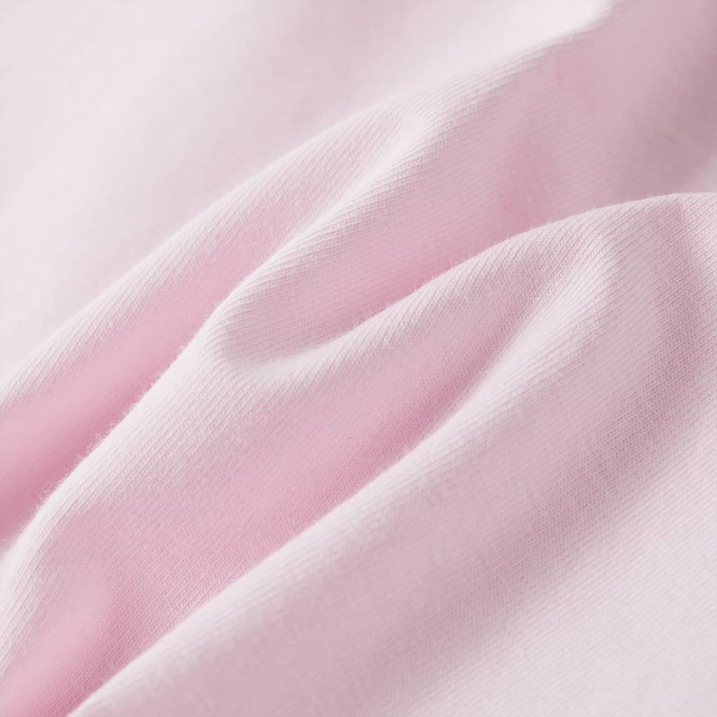 T-shirt enfant à manches volantées rose pâle 104