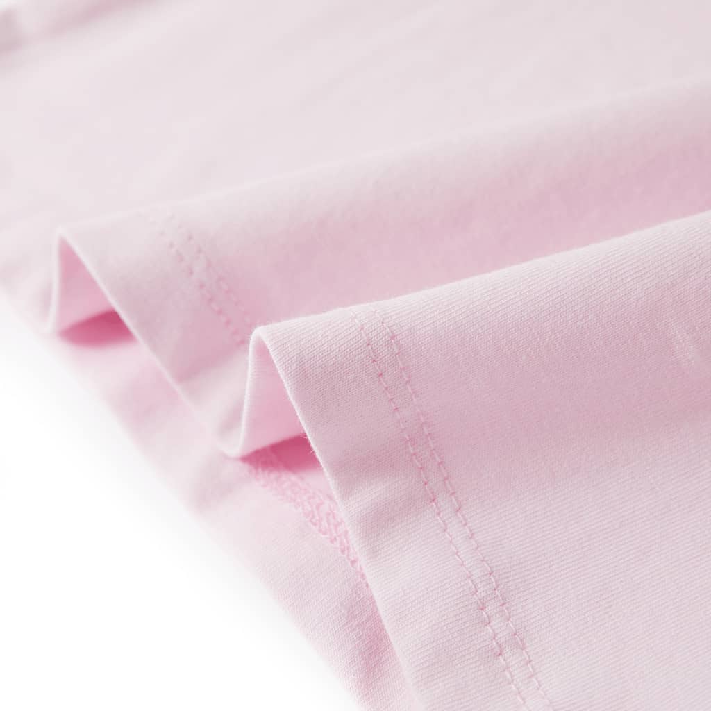 T-shirt enfant à manches volantées rose tendre 116