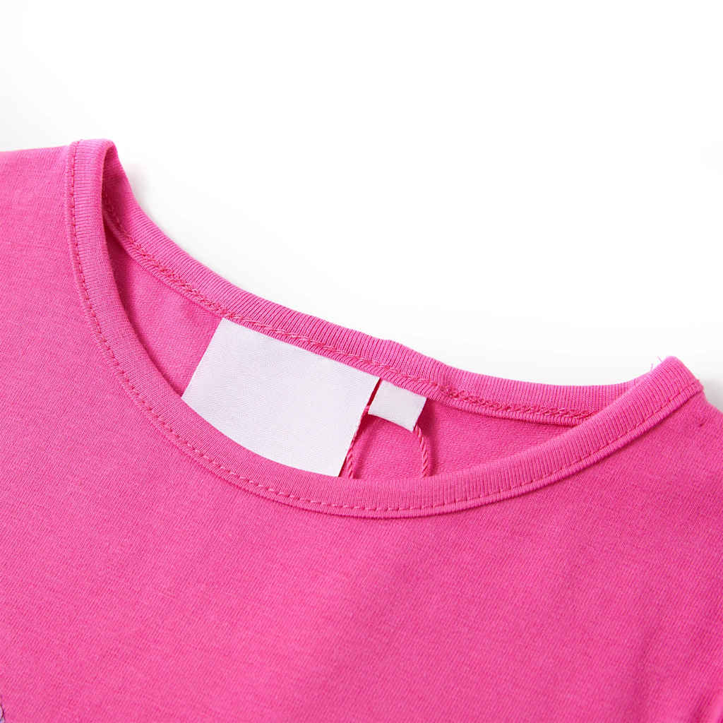 T-shirt enfant à manches papillon Rose foncé 104