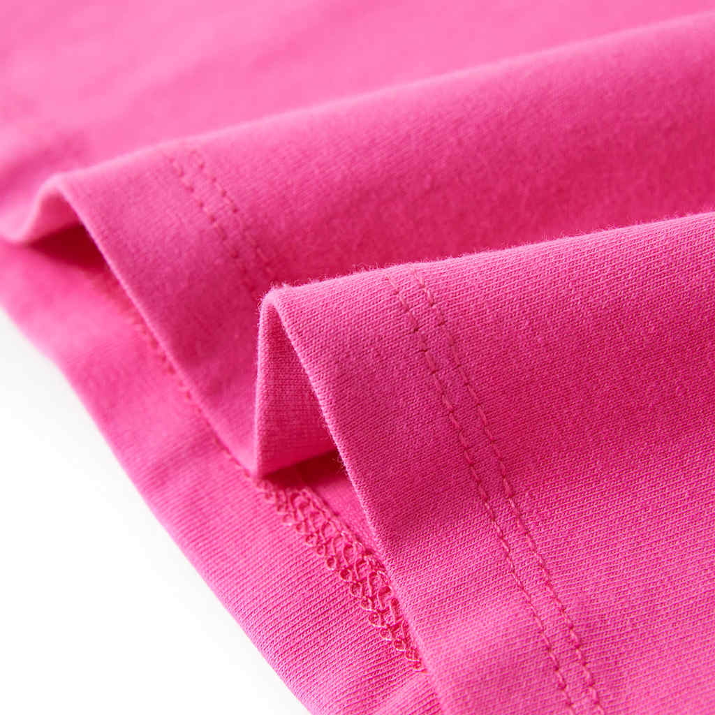 T-shirt enfant à manches papillon Rose foncé 104