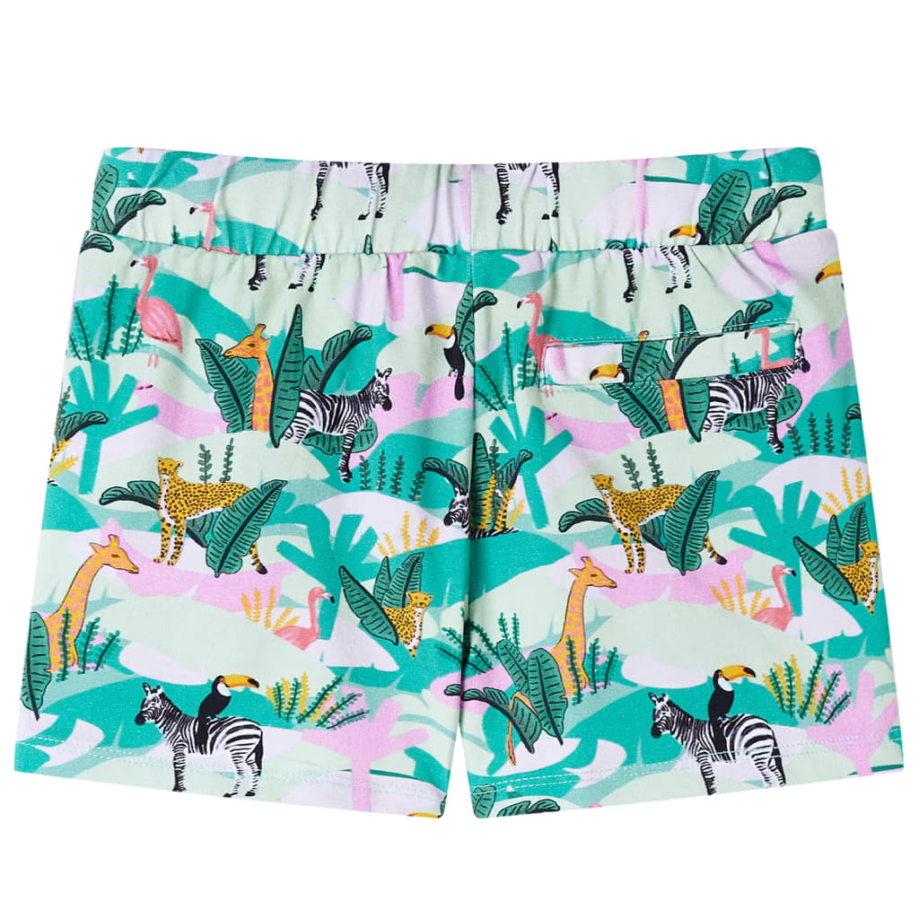 Kids' Shorts with Drawstring Light Mint Green 92