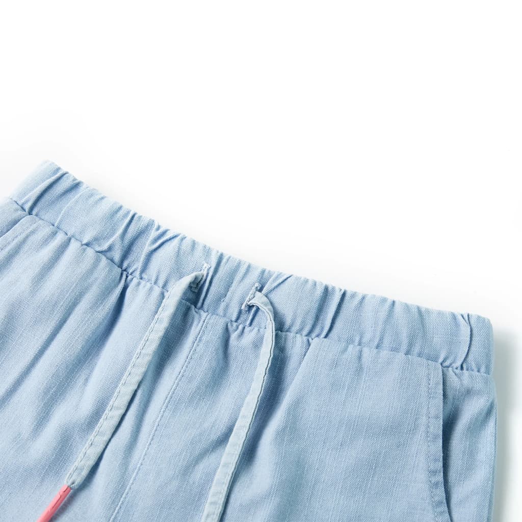Kids' Shorts Light Denim Blue 128