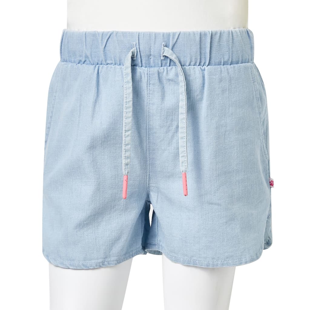 Kids' Shorts Light Denim Blue 128