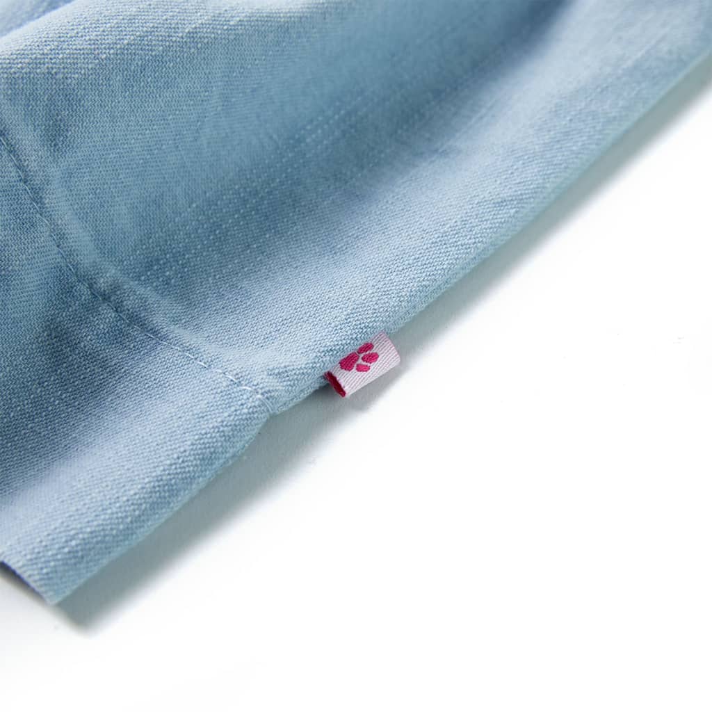 Robe enfant à volants Bleu clair 128