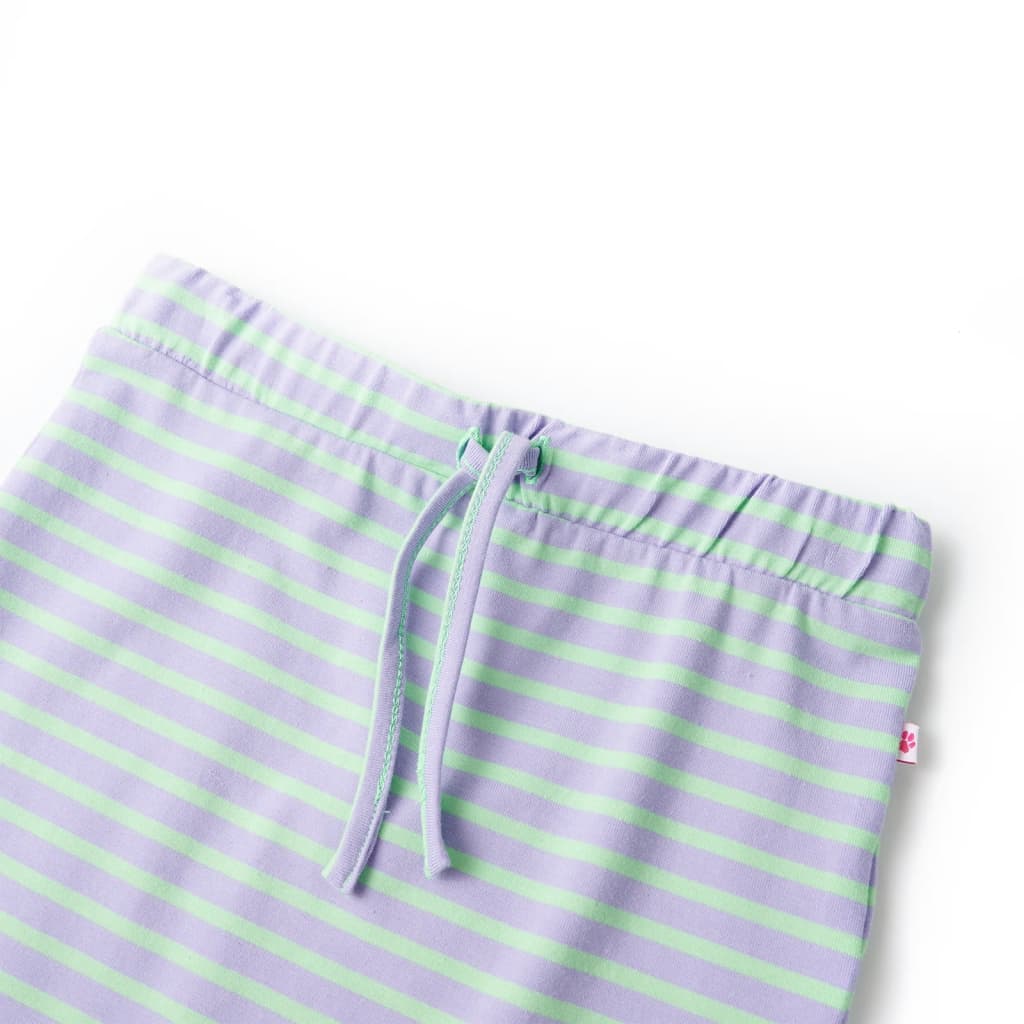 Jupe Enfant Rayée Droite Vert Menthe Clair 116