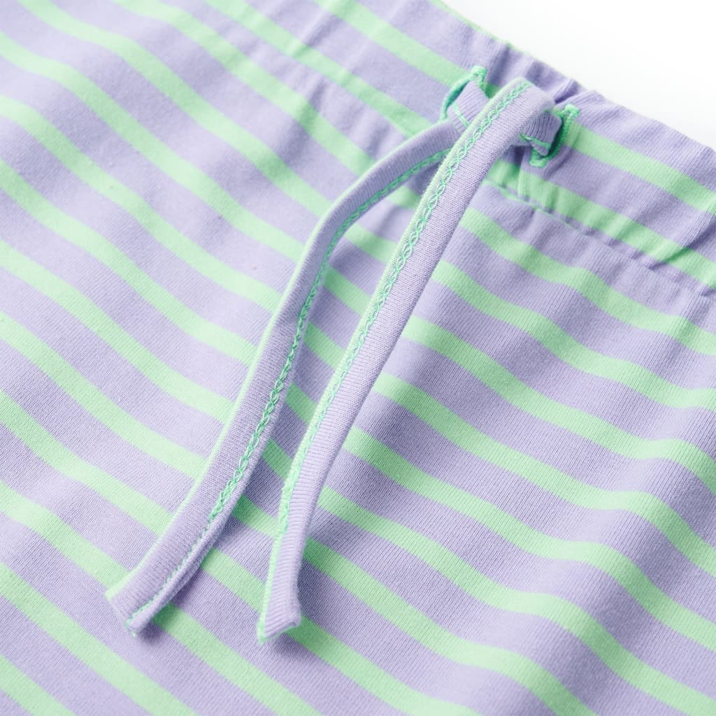Jupe Enfant Rayée Droite Vert Menthe Clair 116
