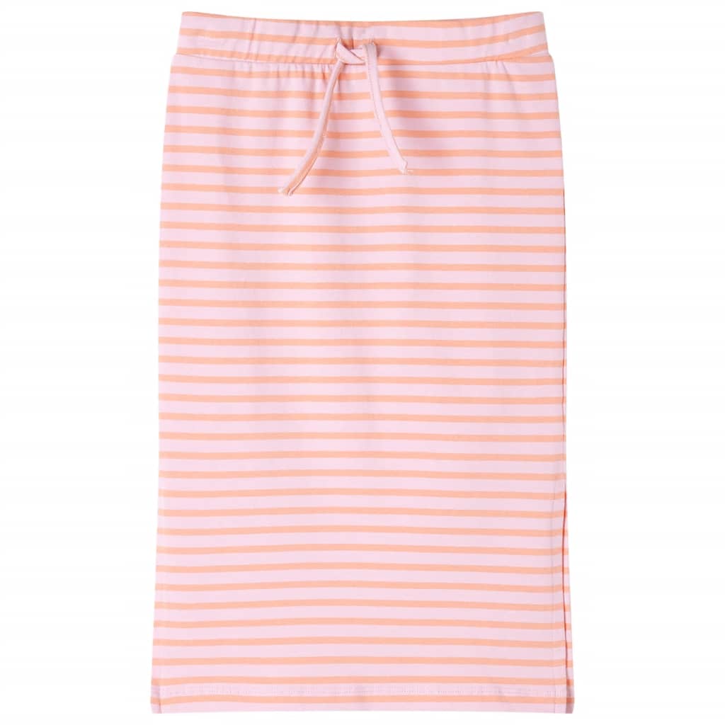 Jupe d'enfant rayée droite rose 104