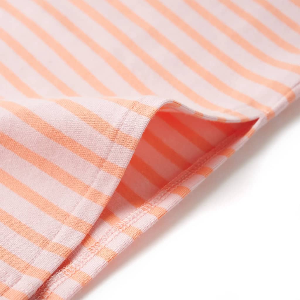 Jupe d'enfant rayée droite rose 104