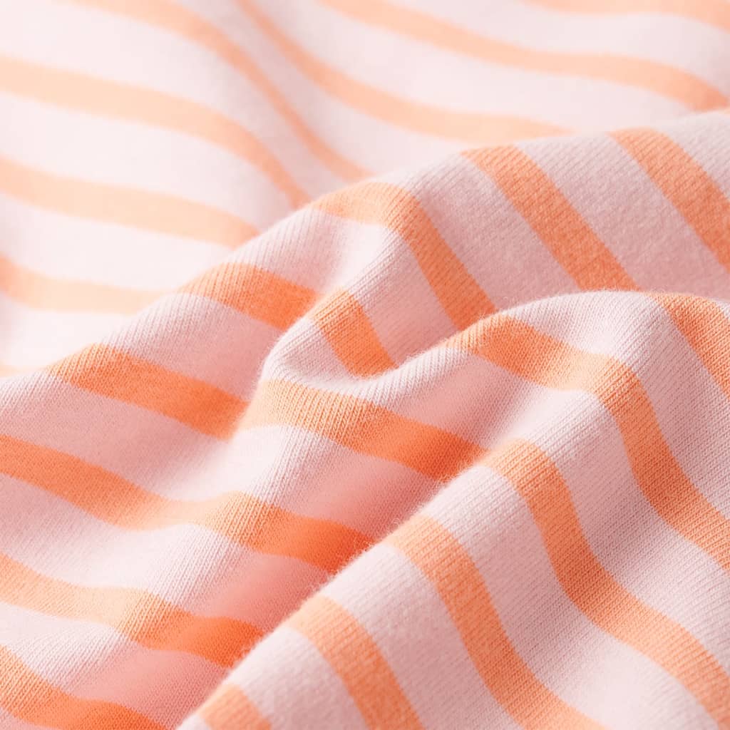 Jupe d'enfant rayée droite rose 104