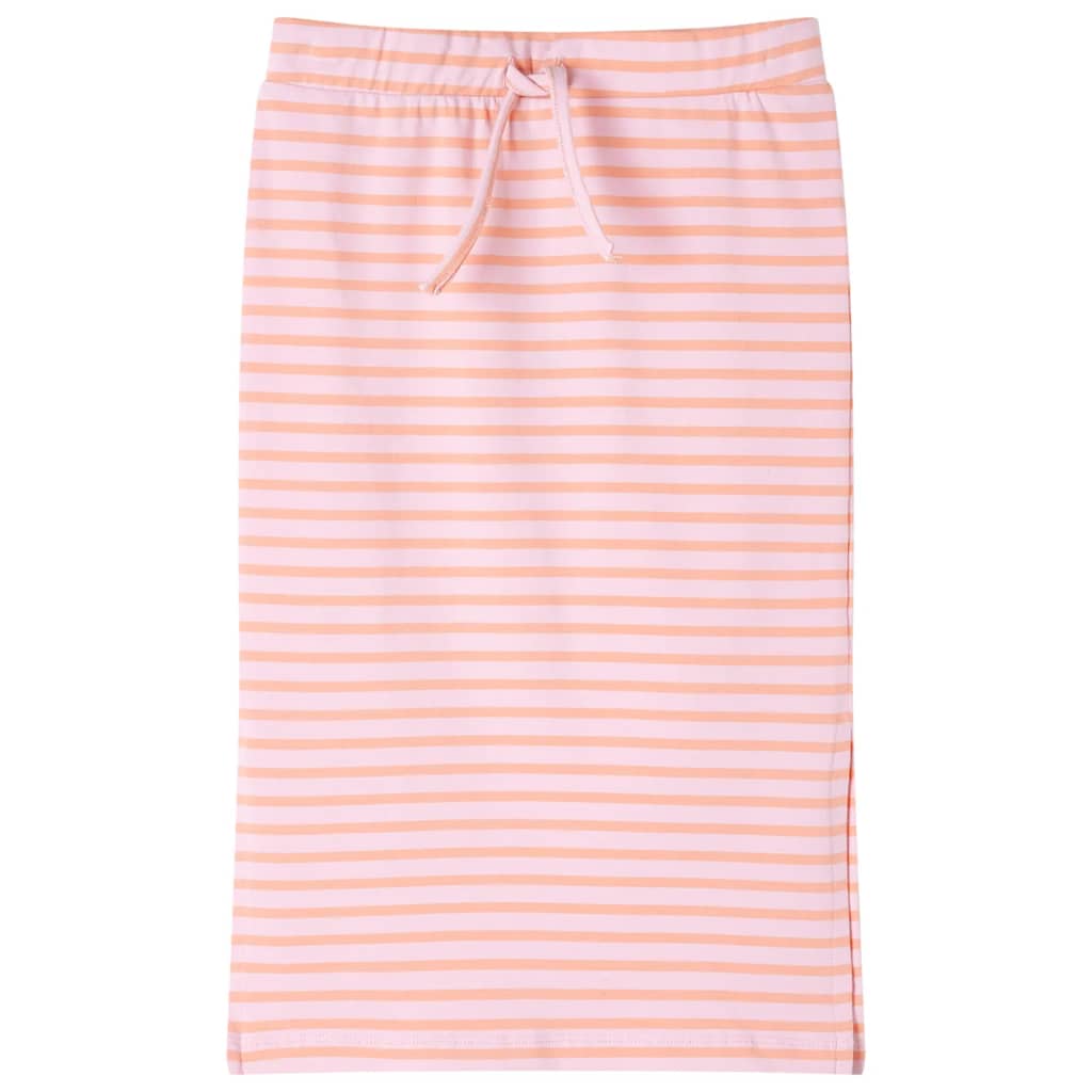 Jupe d'enfant rayée droite rose 128