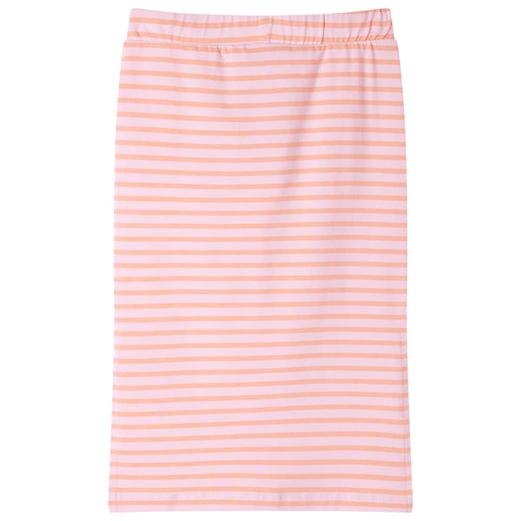 Jupe d'enfant rayée droite rose 128